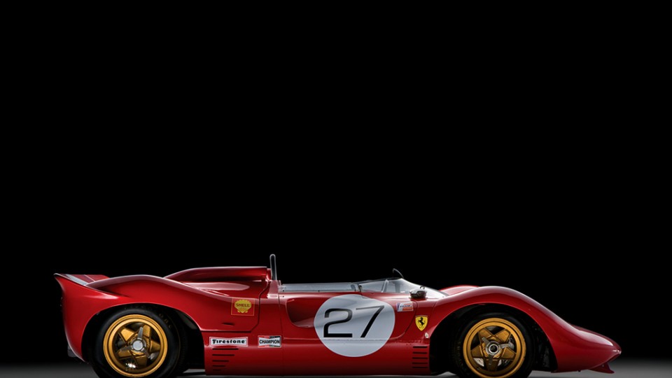 Scuderia spider signatures in Rosso and gold